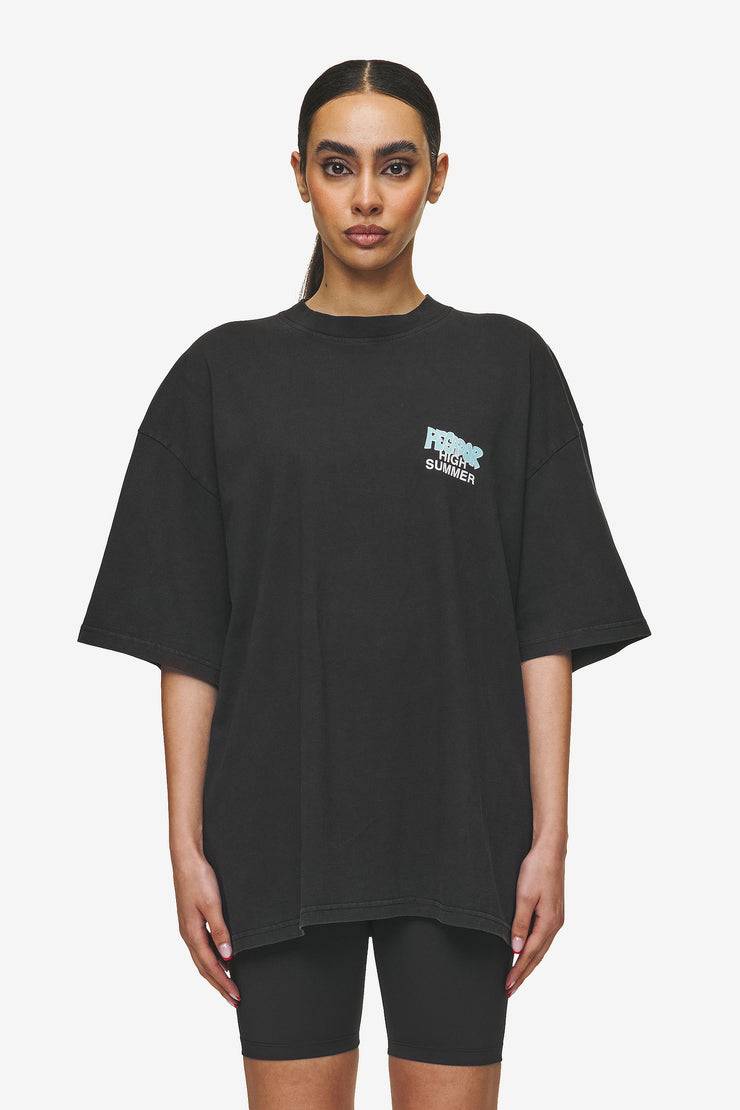 Pegador Farrar Boxy Tee Vintage Black Preisnachlass