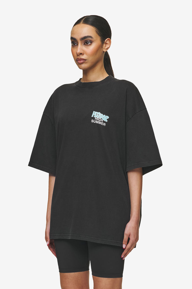 Pegador Farrar Boxy Tee Vintage Black Preisnachlass
