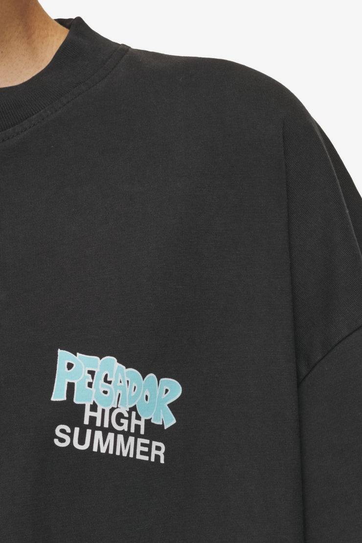 Pegador Farrar Boxy Tee Vintage Black Preisnachlass
