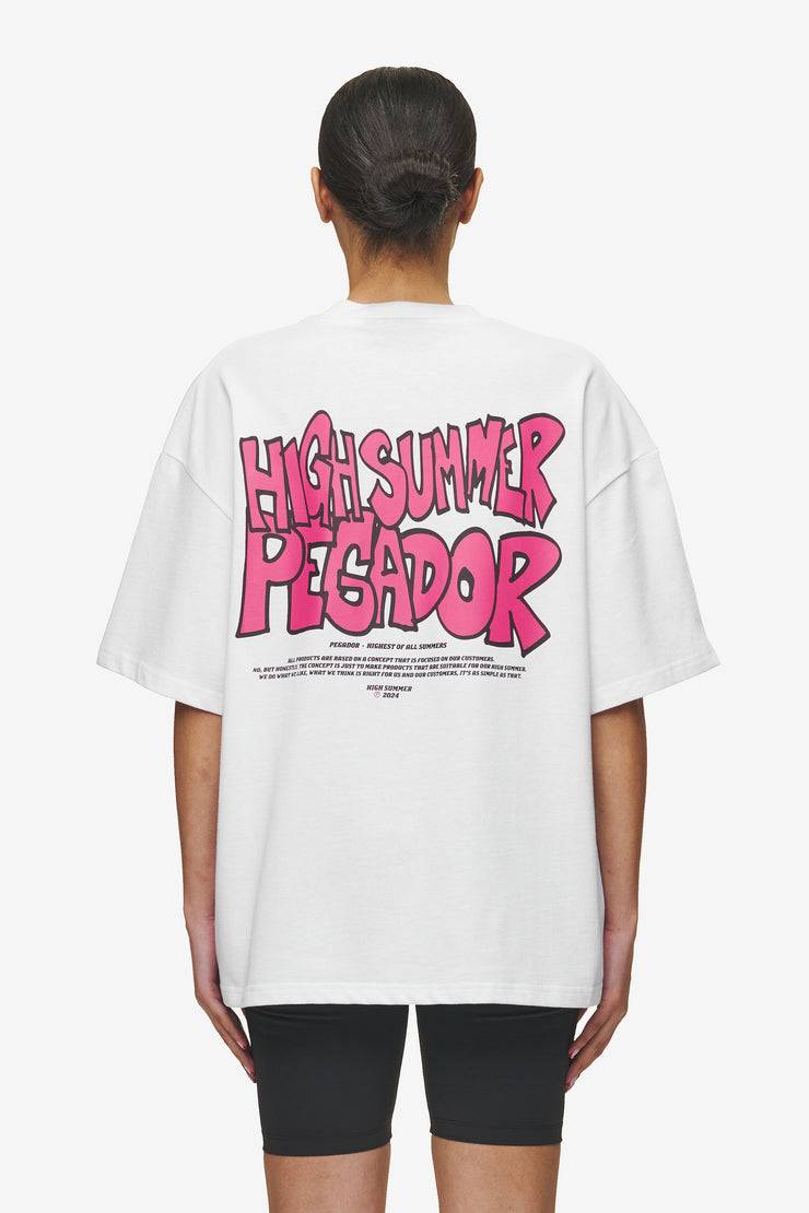 Pegador Farrar Boxy Tee White Saisonschlussverkauf
