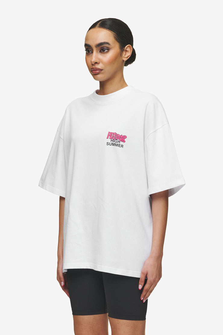 Pegador Farrar Boxy Tee White Saisonschlussverkauf