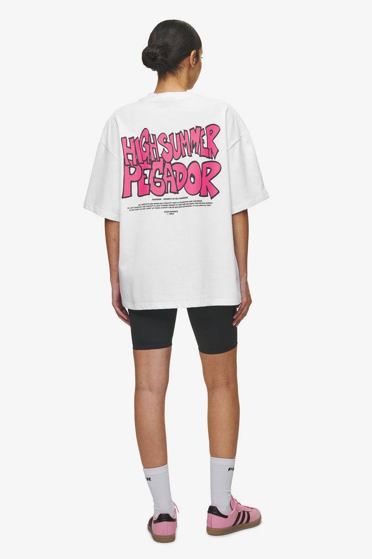 Pegador Farrar Boxy Tee White Saisonschlussverkauf