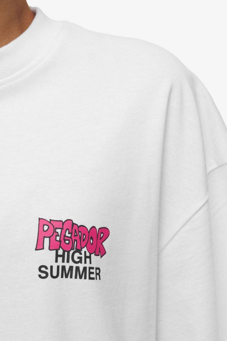 Pegador Farrar Boxy Tee White Saisonschlussverkauf