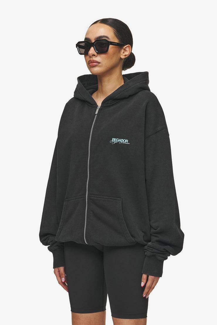 Pegador Patino Oversized Sweat Jacket Vintage Black Vatertagsangebot