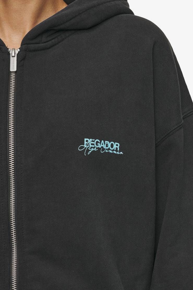 Pegador Patino Oversized Sweat Jacket Vintage Black Vatertagsangebot