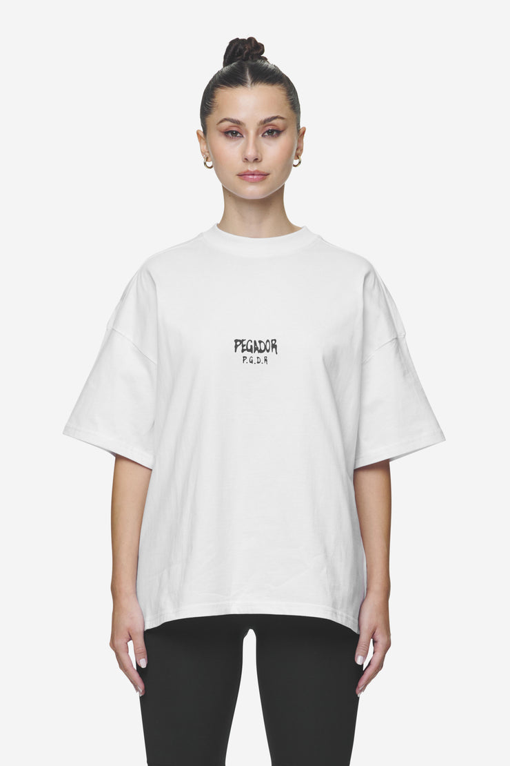 Pegador Ramira Heavy Oversized Tee White Lagerräumung