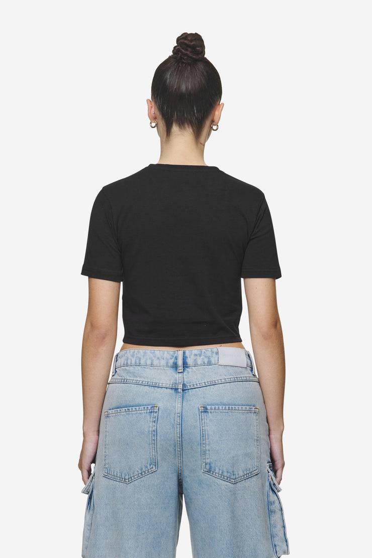 Pegador Jenna Cropped Baby Tee Black Heißer Verkauf
