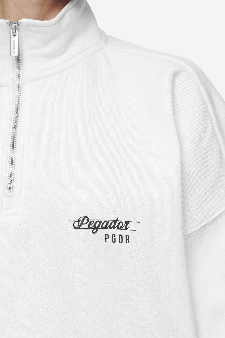 Pegador Luz Oversized Halfzip Sweater White Neueste Mode