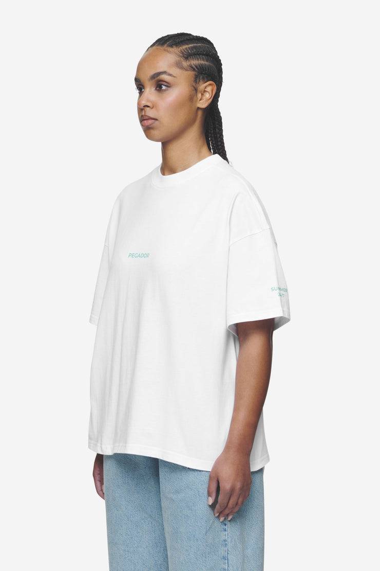 Pegador Aleja Heavy Oversized Tee White Zeitlich begrenztes Angebot