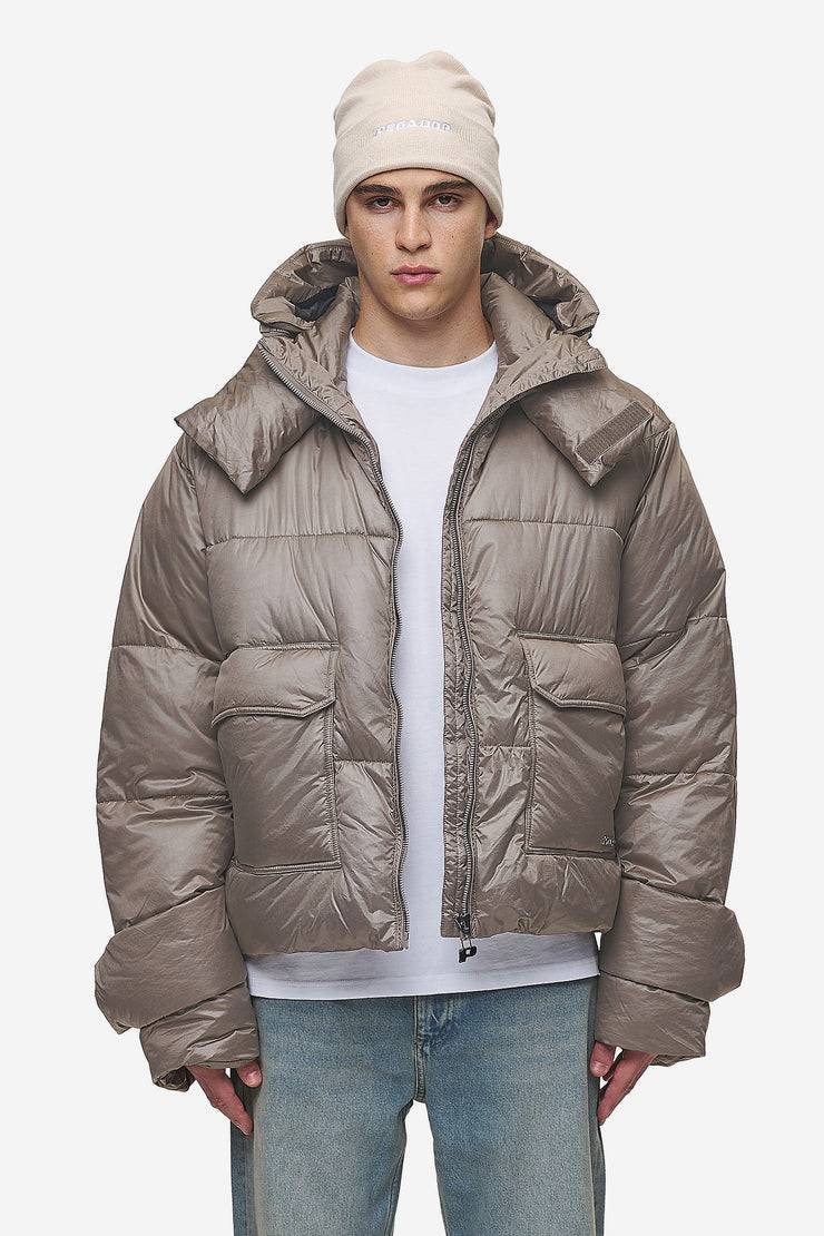 Pegador Garrick Vintage Oversized Puffer Jacket Light Brown Tägliche Deals