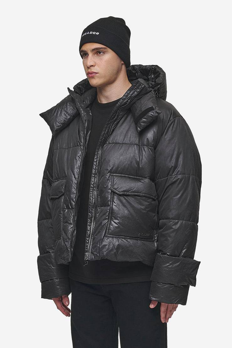 Pegador Garrick Vintage Oversized Puffer Jacket Black Sonderangebote