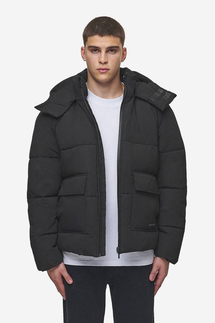 Pegador Carvel Water-Reactive Logo Puffer Jacket Black Riesige Ersparnisse