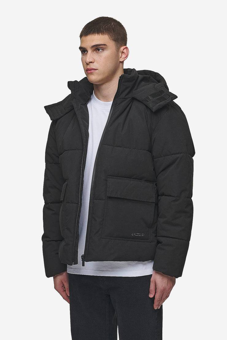 Pegador Carvel Water-Reactive Logo Puffer Jacket Black Riesige Ersparnisse
