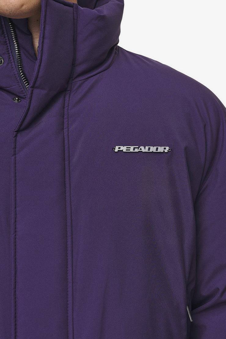 Pegador Lavoy Cropped Boxy Puffer Jacket Deep Purple Letzte 3 Tage