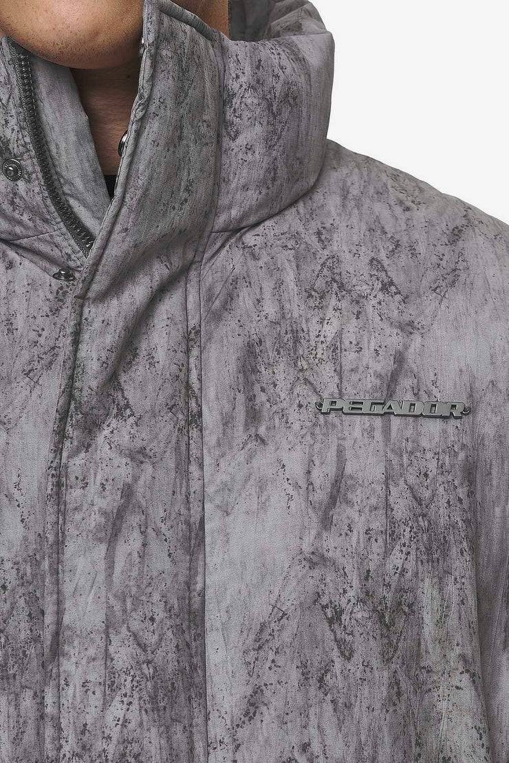 Pegador Lavoy Ripstop Crushed Cropped Boxy Puffer Jacket Steel Grey JETZT KAUFEN