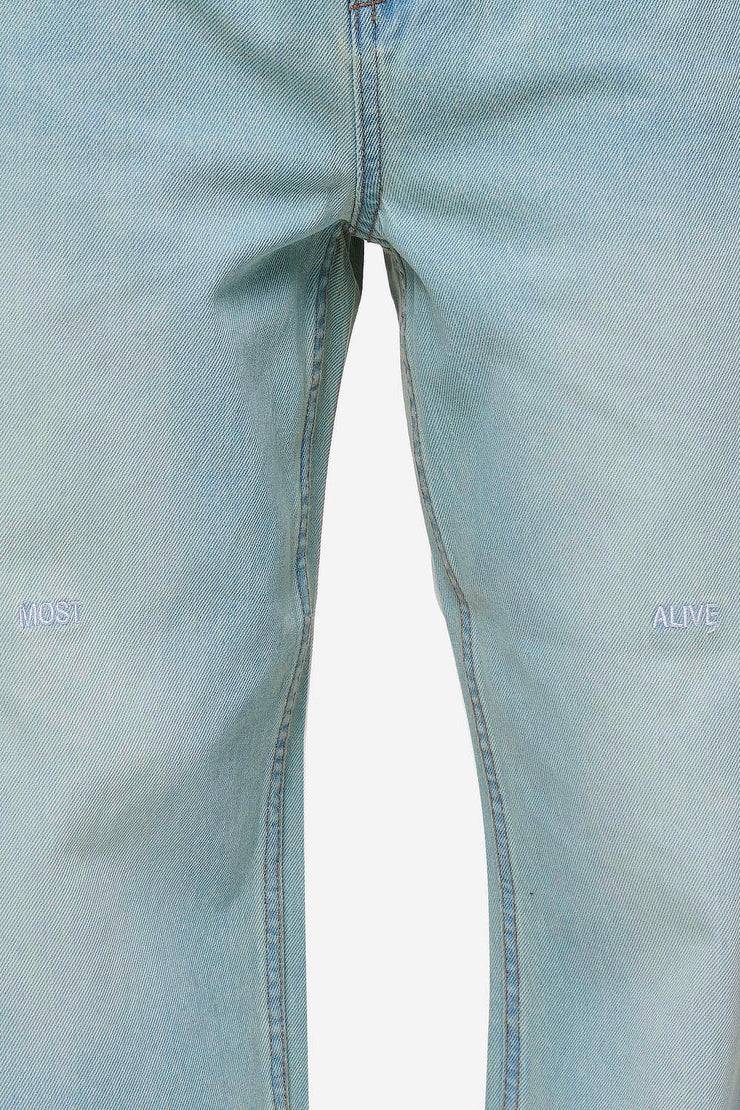 Pegador Barrow Wide Baggy Jeans Sand Washed Blue Nur für heute
