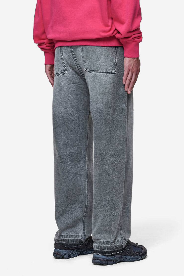 Pegador Barrow Wide Baggy Jeans Washed Anthracite Sonderangebot der Fabrik
