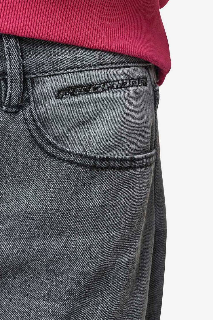 Pegador Barrow Wide Baggy Jeans Washed Anthracite Sonderangebot der Fabrik