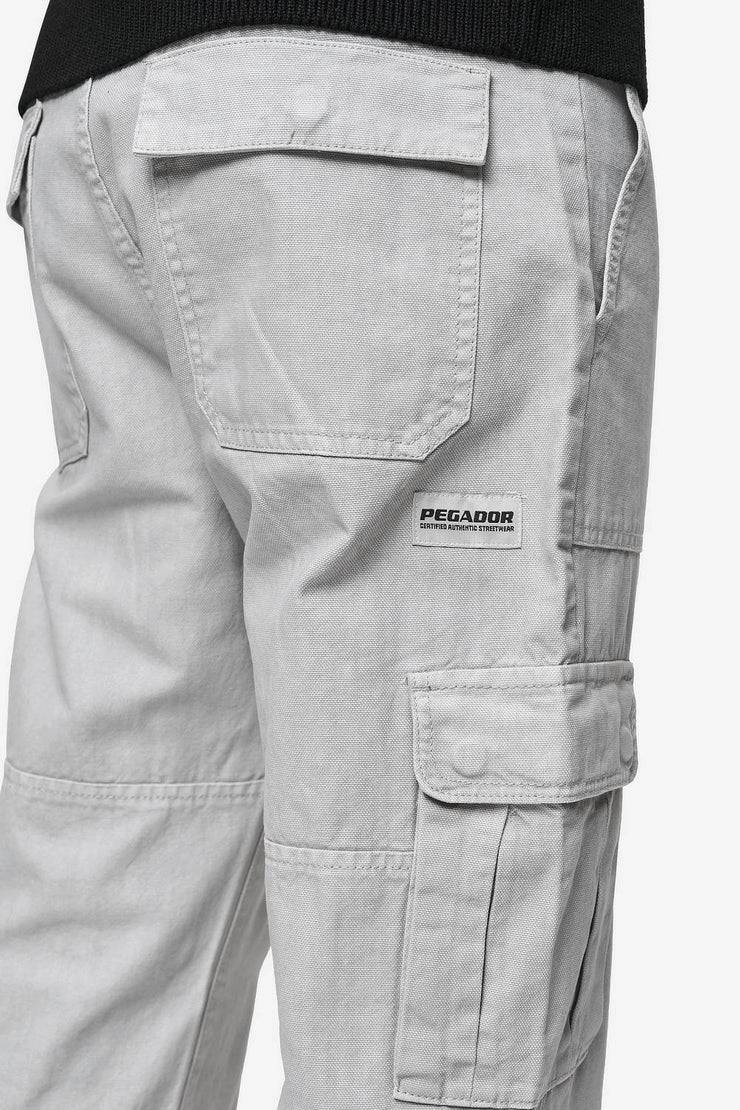 Pegador Risley Cargo Pants Light Grey 50% Rabatt für begrenzte Zeit