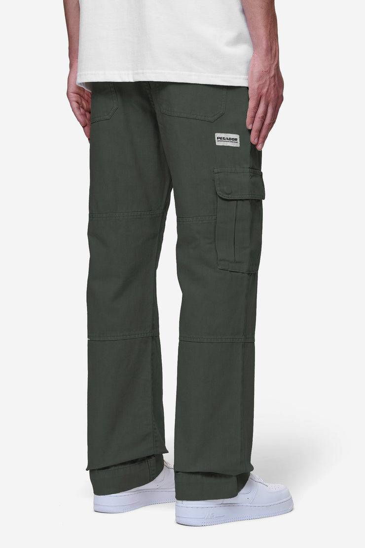 Pegador Risley Cargo Pants Olive Green 2025