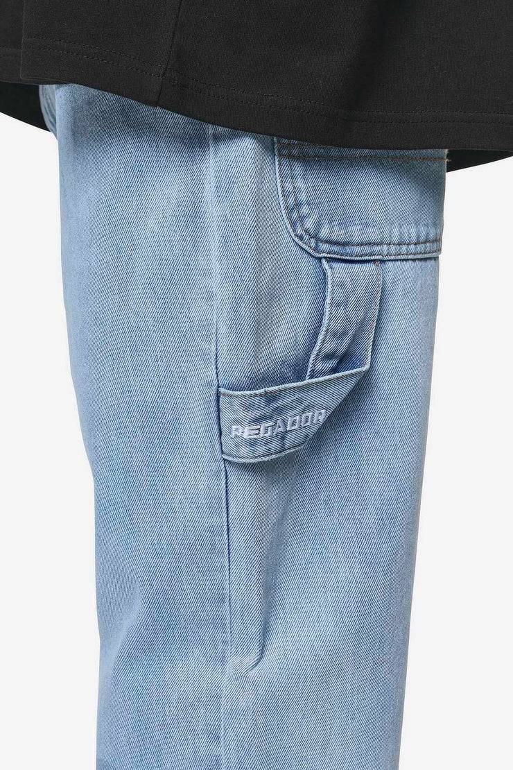 Pegador Daule Baggy Workwear Jeans Washed Light Blue Auslauf