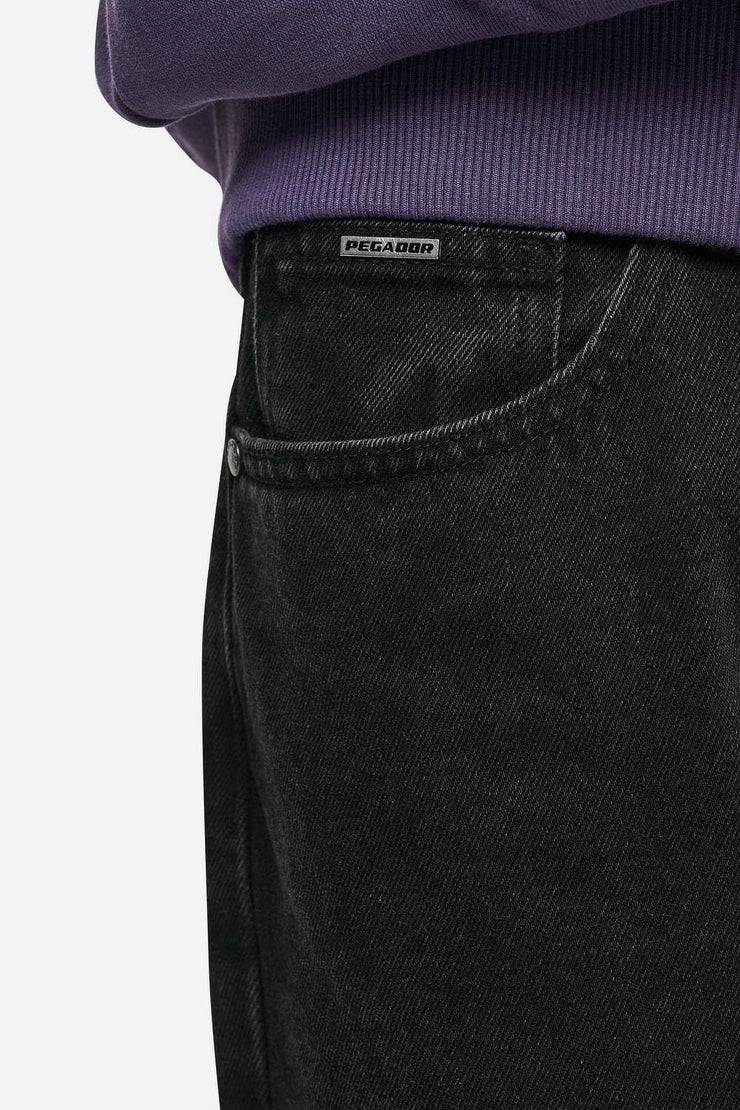 Pegador Baures Straight Jeans Washed Black Hotsell