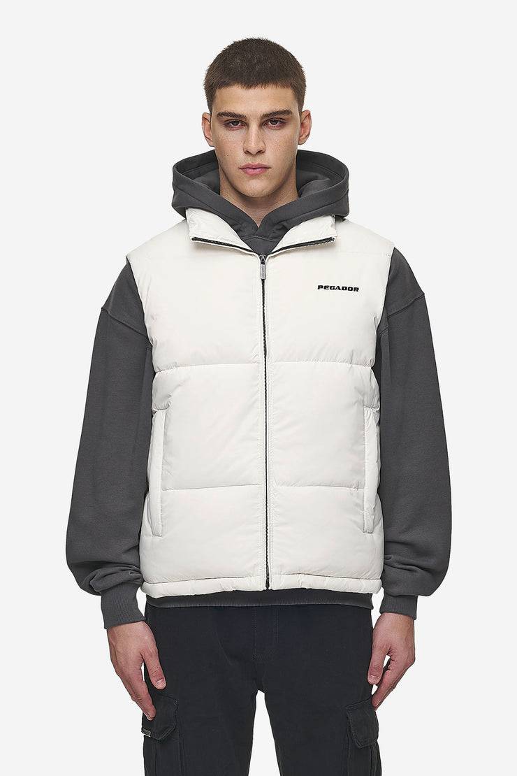 Pegador Landin Puffer Vest Bone White Fabrik Onlineshop