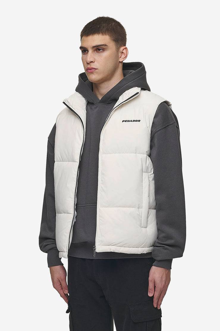 Pegador Landin Puffer Vest Bone White Fabrik Onlineshop