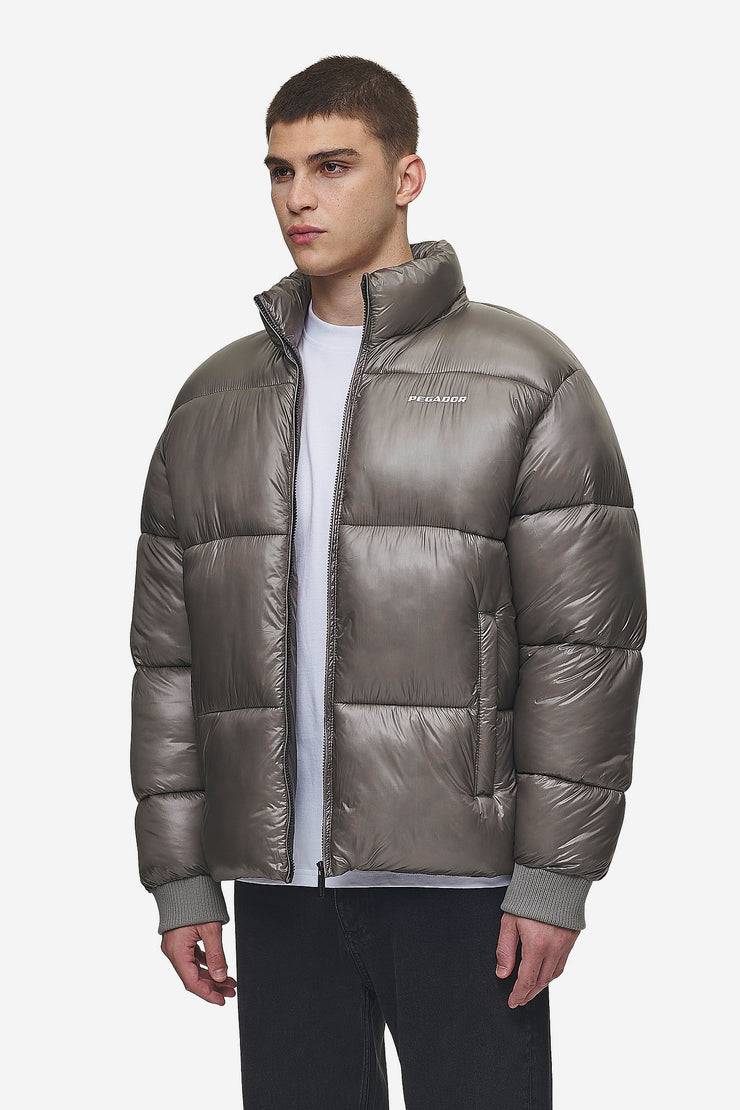 Pegador Solin Light Glossy Puffer Jacket Rock Grey Günstig kaufen
