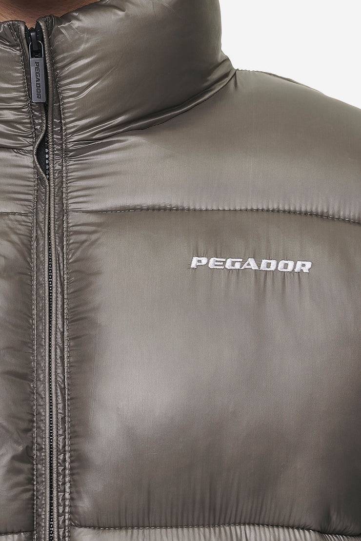 Pegador Solin Light Glossy Puffer Jacket Rock Grey Günstig kaufen