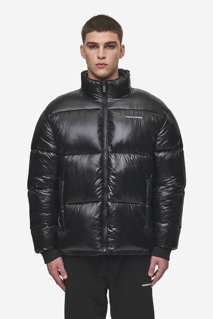 Pegador Solin Light Glossy Puffer Jacket Black Versandkostenfrei