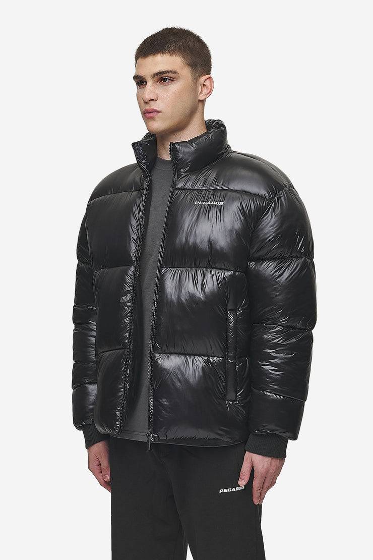 Pegador Solin Light Glossy Puffer Jacket Black Versandkostenfrei