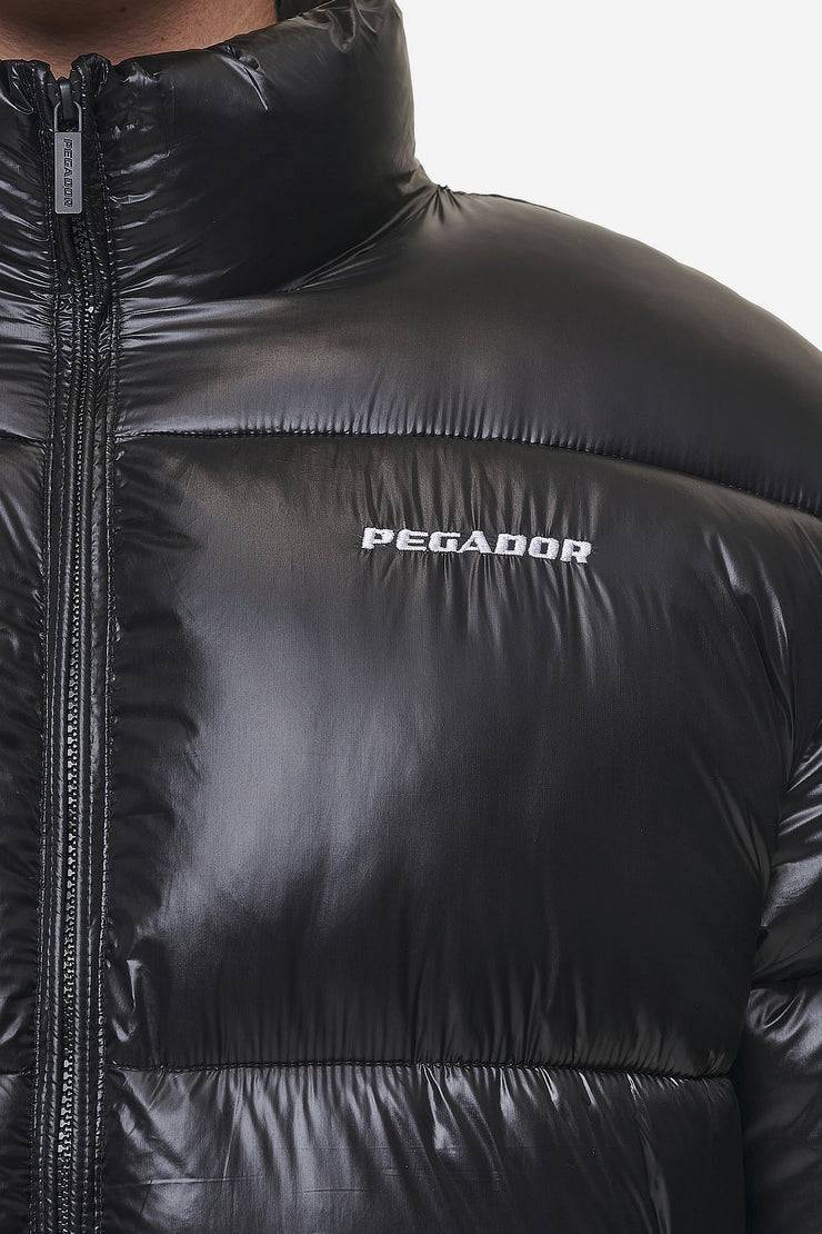 Pegador Solin Light Glossy Puffer Jacket Black Versandkostenfrei