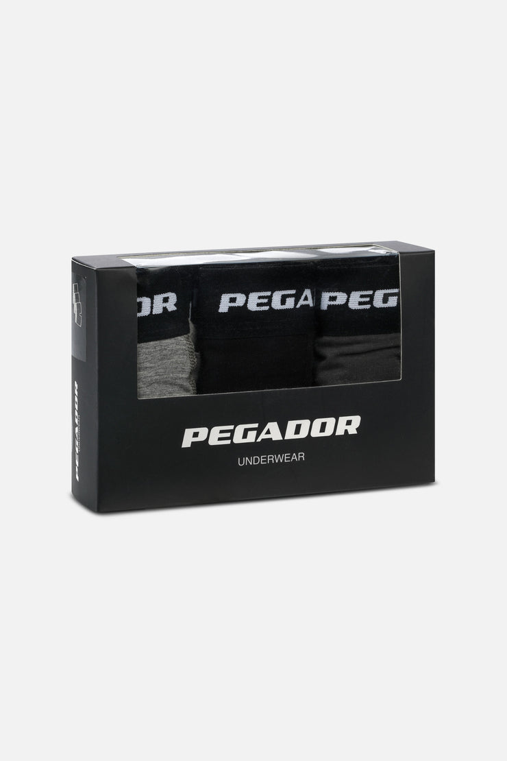 Pegador Tantun Boxershorts 3 Pack Grey Melange Black Anthracite Begrenztes Angebot
