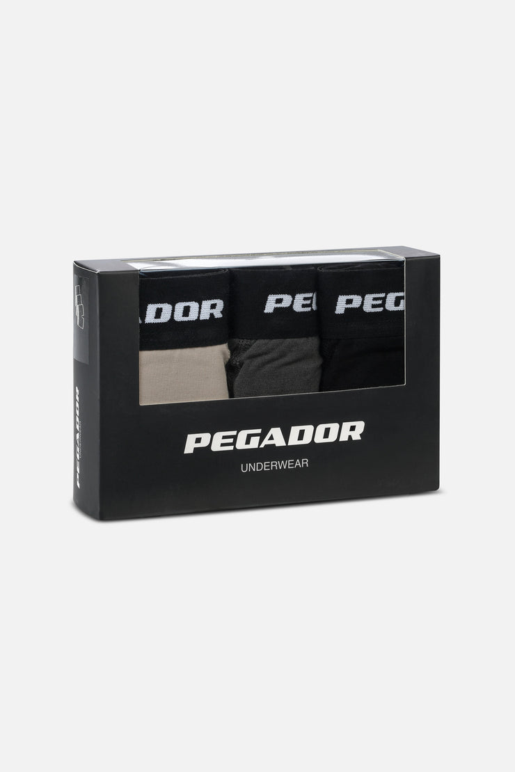 Pegador Tantun Boxershorts 3 Pack Light Beige Anthracite Black Online Shopping