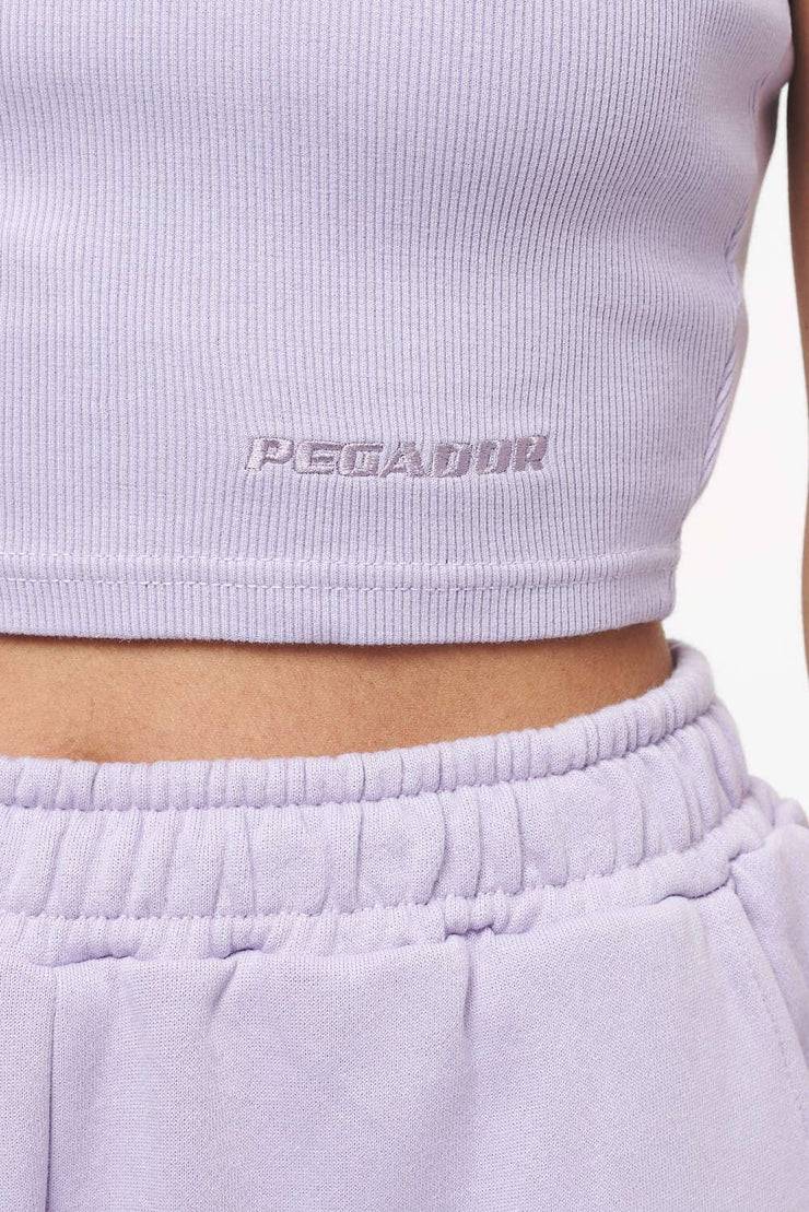 Pegador Ayla Crop Top Vintage Washed Purple Paste Lagerräumung