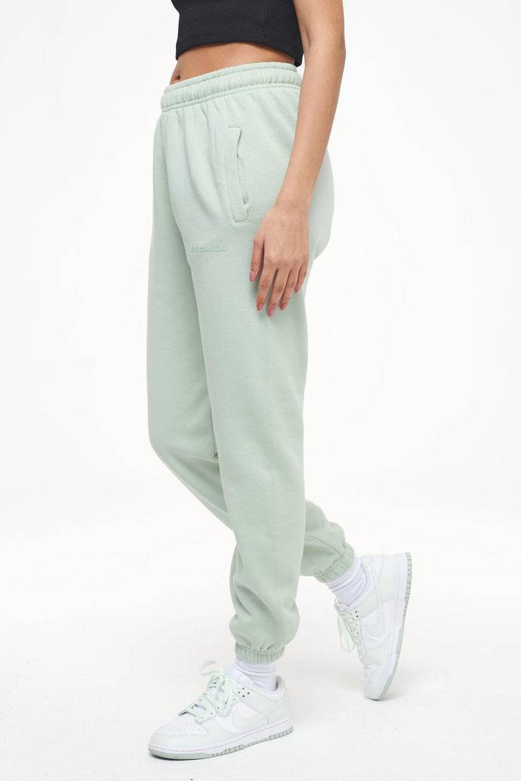 Pegador Grace High Waisted Sweat Pants Vintage Washed Milky Green Gum Exklusive Angebote