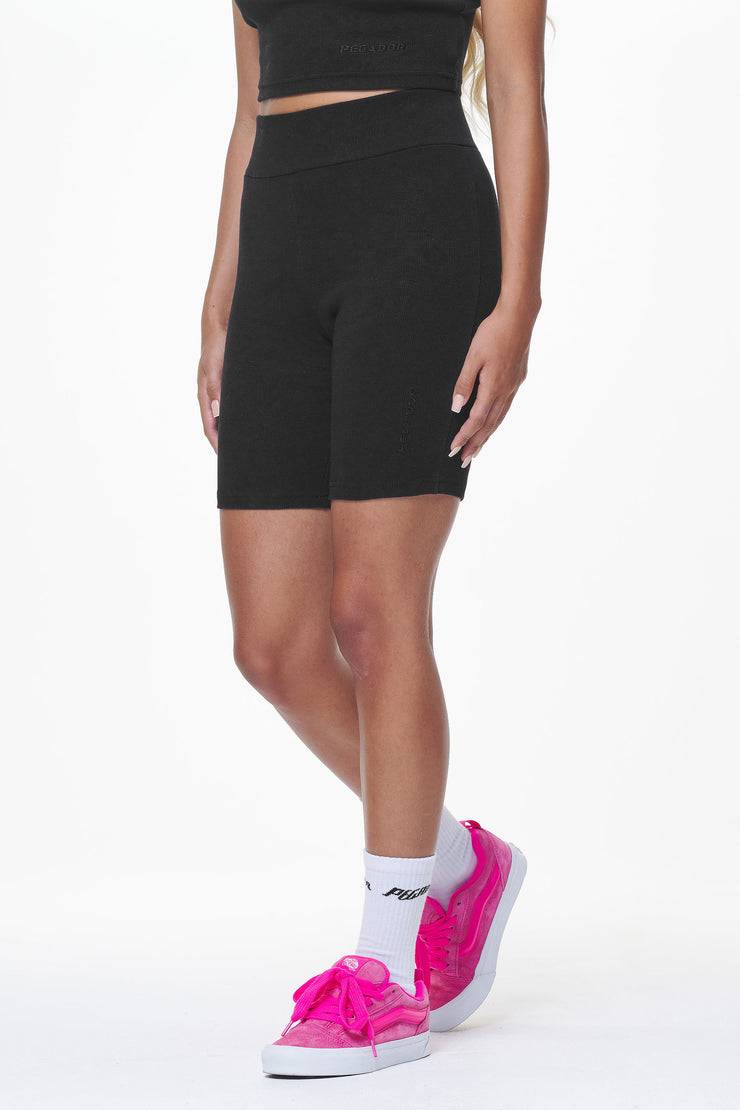 Pegador Barrie Rib Biker Shorts Black Große Rabatte