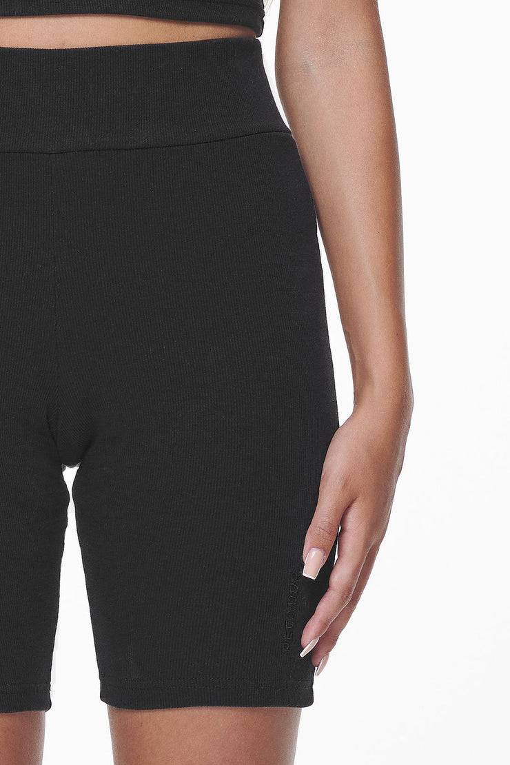 Pegador Barrie Rib Biker Shorts Black Große Rabatte