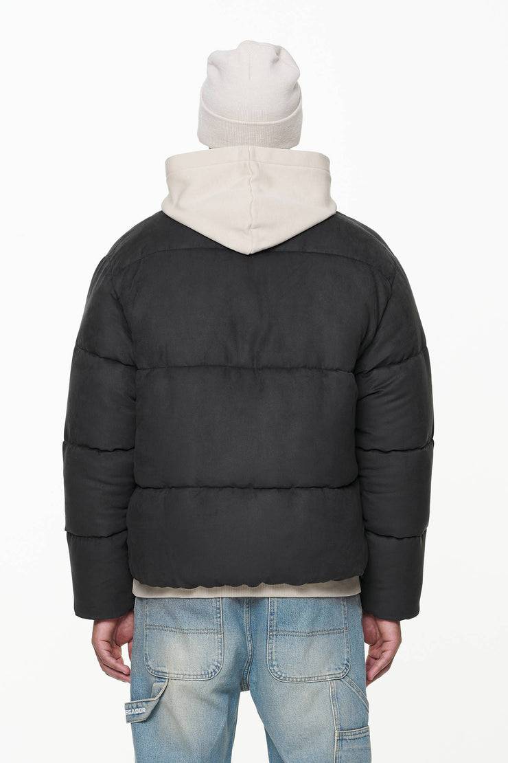 Pegador Neum Suede Puffer Jacket Black Zeitbegrenzte Promotion