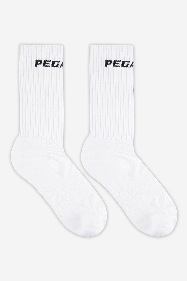 Pegador Logo Socks White Black Bis zu 55% Rabatt