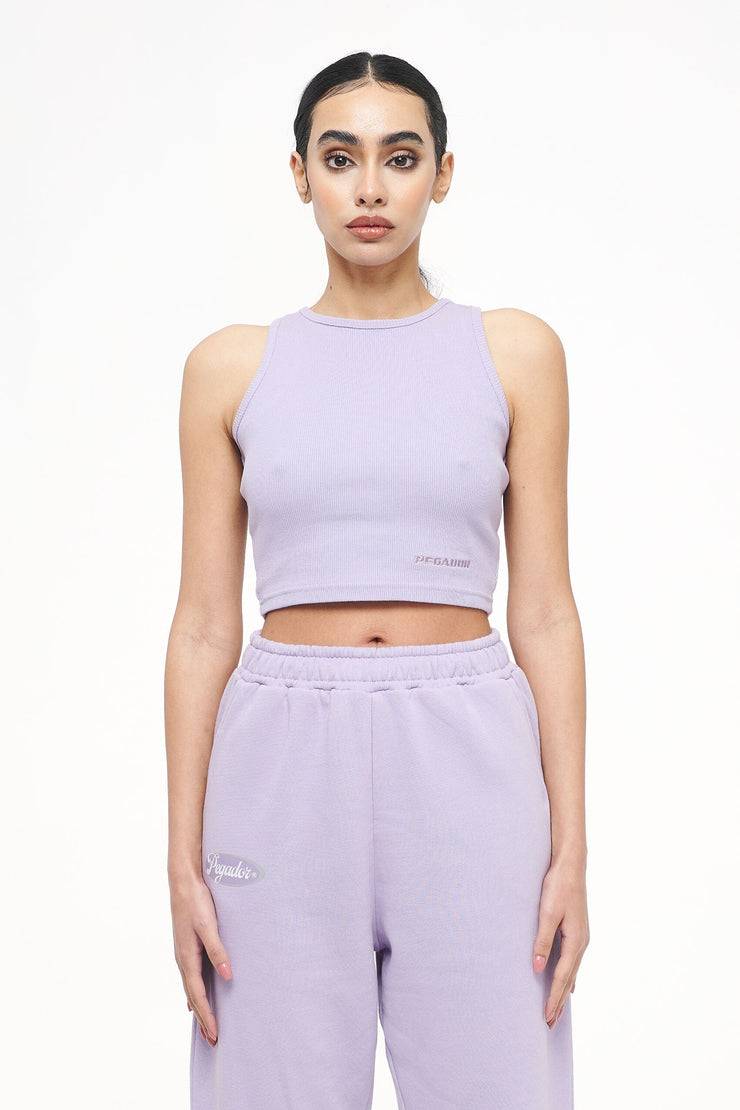 Pegador Ayla Crop Top Vintage Washed Purple Paste Discount Store für neue Produkte