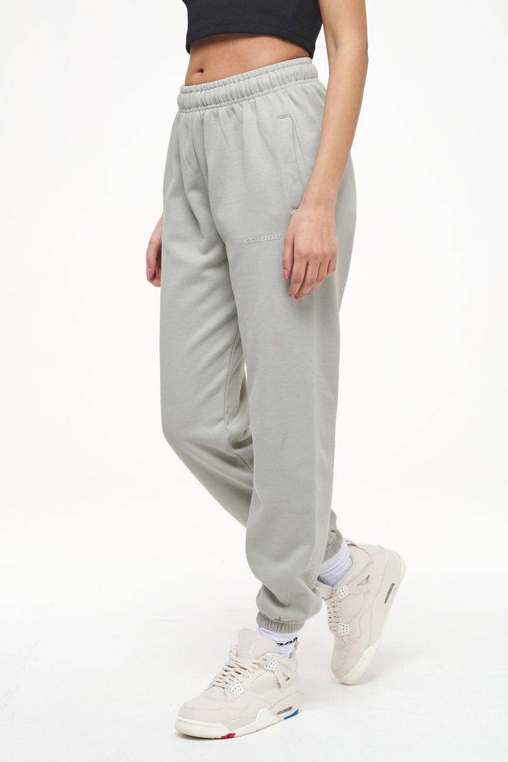 Pegador Grace High Waisted Sweat Pants Vintage Washed Quiet Gray Riesige Rabatte