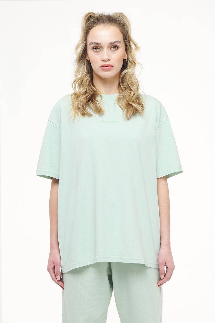 Pegador Beverly Logo Oversized Tee Vintage Washed Milky Green Gum Speichern exportieren