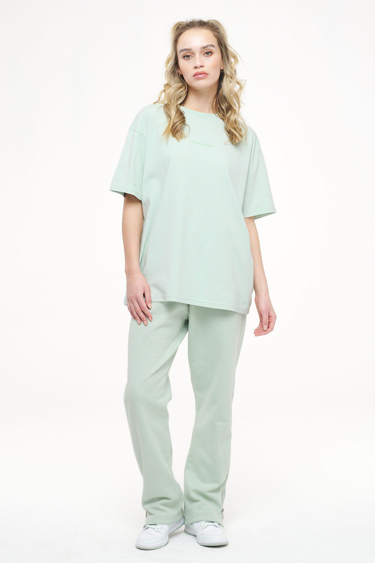 Pegador Beverly Logo Oversized Tee Vintage Washed Milky Green Gum Speichern exportieren