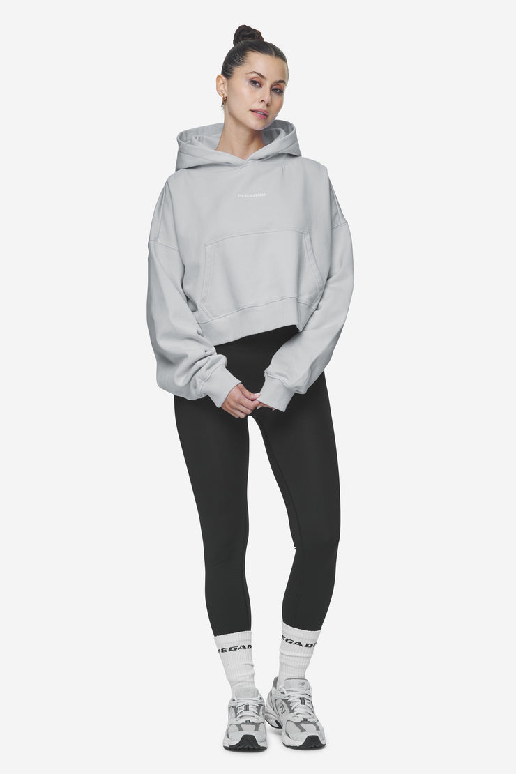 Pegador Salita Oversized Cropped Hoodie Washed Sky Grey White Gum Outlet