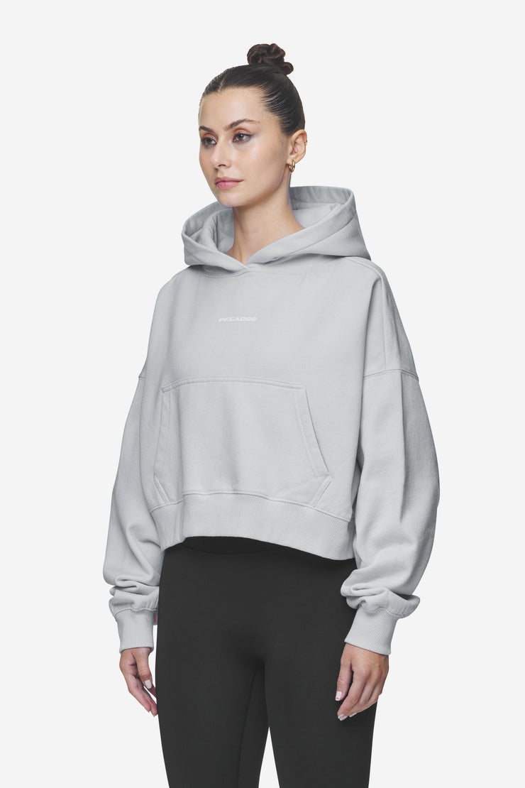 Pegador Salita Oversized Cropped Hoodie Washed Sky Grey White Gum Outlet