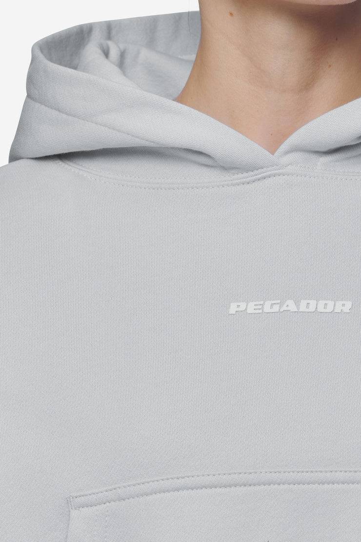 Pegador Salita Oversized Cropped Hoodie Washed Sky Grey White Gum Outlet