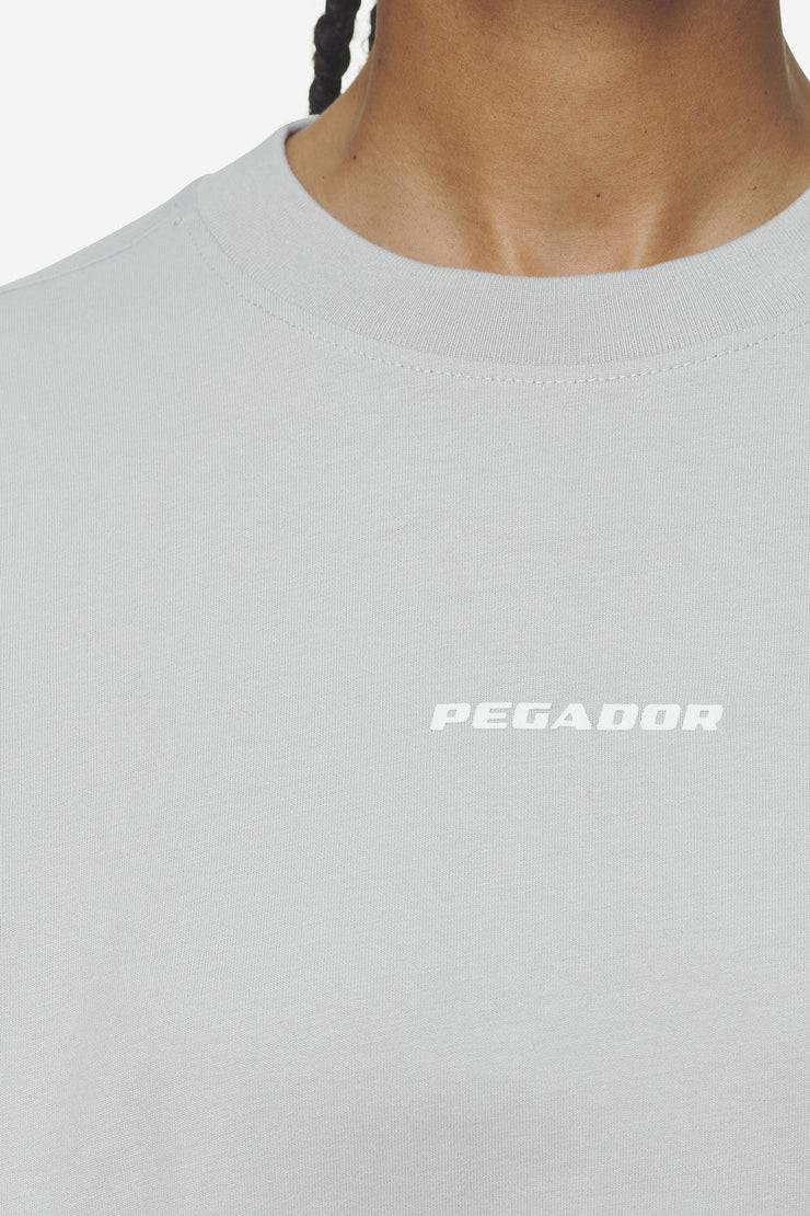 Pegador Bracy Heavy Oversized Tee Washed Sky Grey White Gum Auslauf