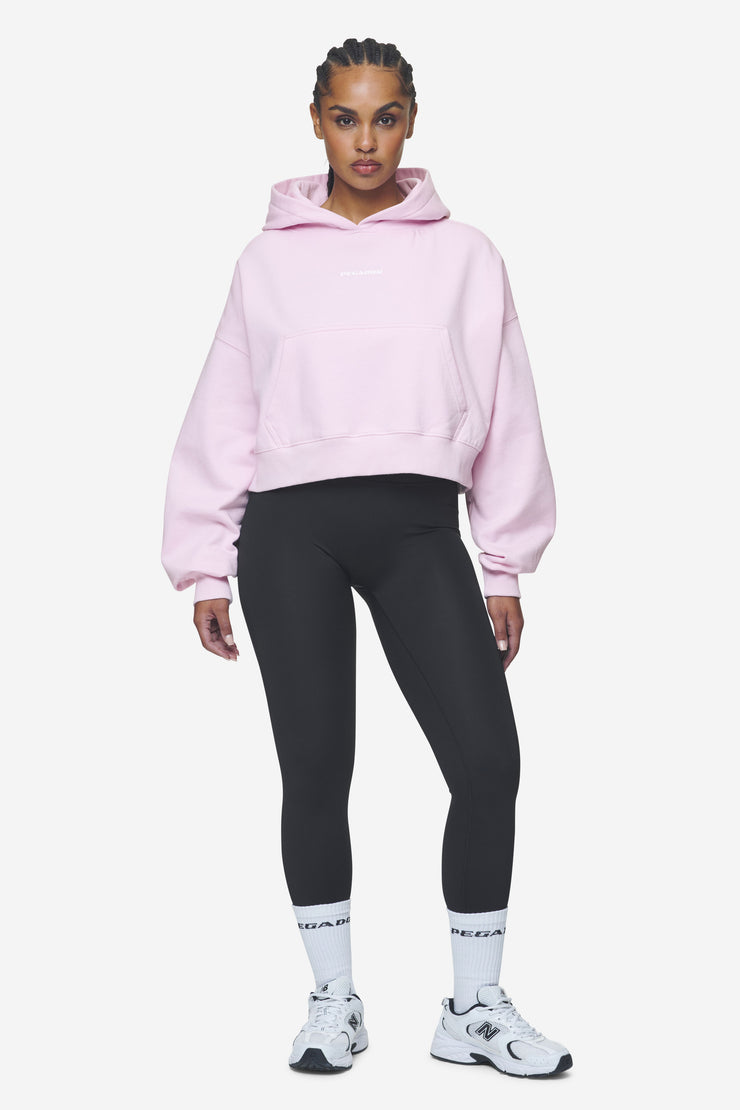 Pegador Salita Oversized Cropped Hoodie Washed Bubblegum White Gum Hotsell